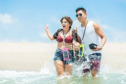 CaliCase Extra Large Waterproof Floating Phone Pouch - IPX8 Waterproof Floating Phone Case with Lanyard for iPhone X-14/ S20-S23/ Pixel 1-7