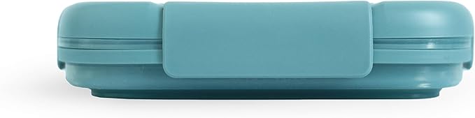 Stojo Nestable Collapsible Food Storage Container -Set of 4, Eucalyptus- Leak-Proof Airtight Seal Made With Food Grade Silicone For Meal Prep, Lunch Box, Pantry Organizer - Microwave & Dishwasher Safe