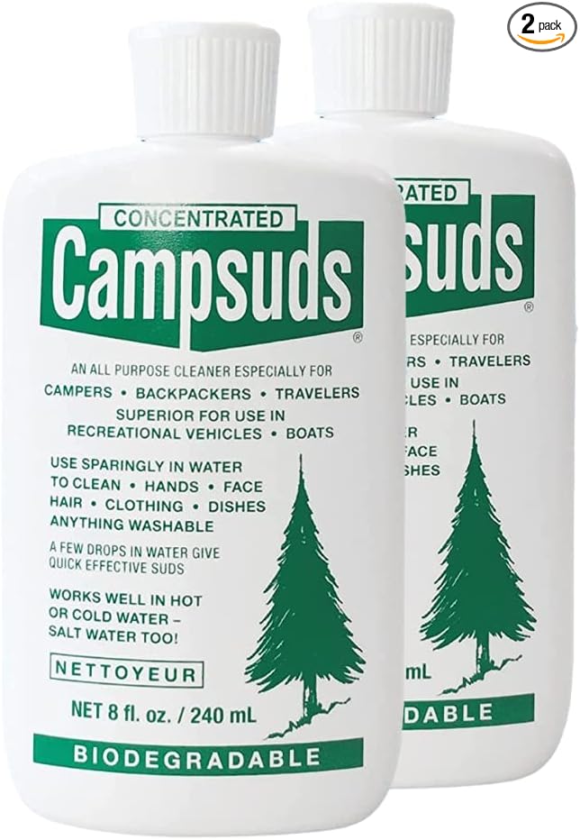 Campsuds Sierra Dawn Outdoor Soap Biodegradable Environmentally Safe All Purpose Cleaner.