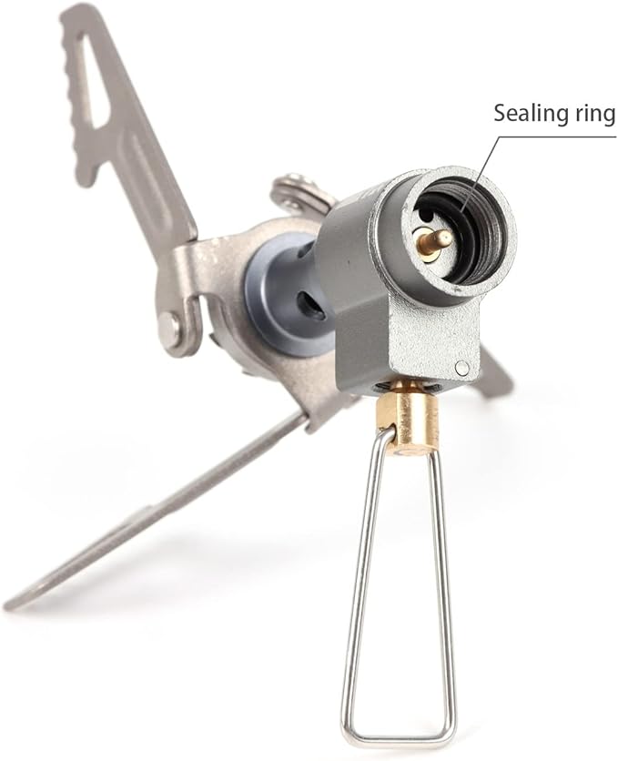 BRS Stove BRS 3000T Stove Ultralight Backpacking Stove Portable Pocket Stove Titanium Camping Gas Burner only 26g with 1 Extra Backup O-Ring