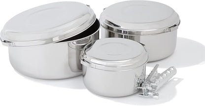 MSR Alpine 4 Stainless Steel Camping Pot Set