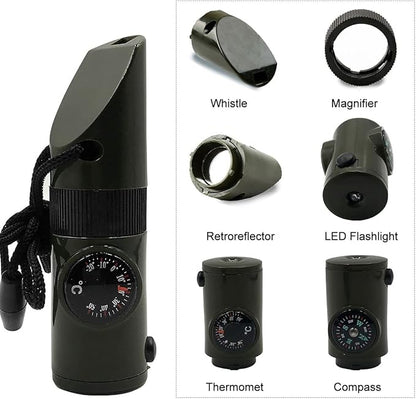 Emergency Whistle with Lanyard Safety Whistle Camping Hike Rescue Signal Survival Whistle