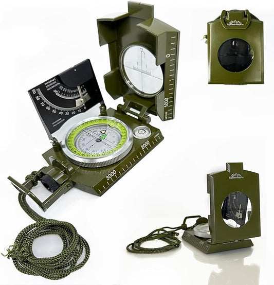 Sighting Navigation Compass with Inclinometer