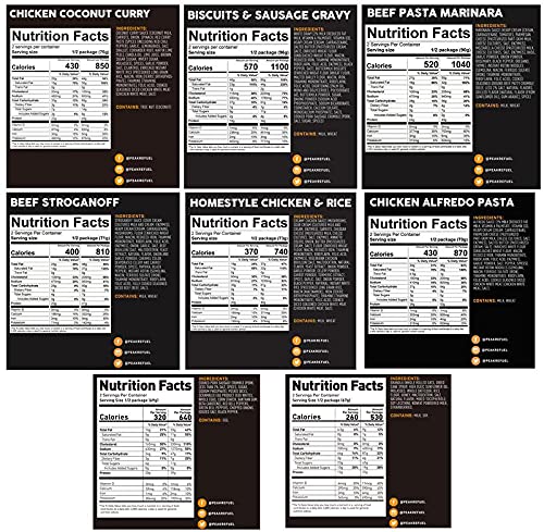 Peak Refuel Backcountry 2.0 Pack | Freeze Dried Backpacking and Camping Food | Amazing Taste | High Protein | Real Meat | Quick Prep Meals