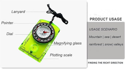 Hxexplore Compass Hiking Backpacking Compass Boy Scout Compass for Kids Scout Compass Camping Navigation Field Compass for Map Reading Kids Gifts