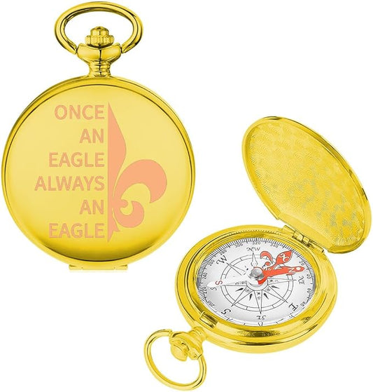 TGBJE Scout Gift Scout Court of Honor Gift Once an Always an Boating Compass Scout Ceremony Gift