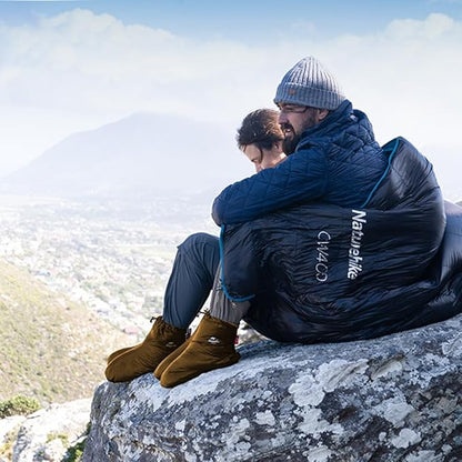 Tentock Ultralight Winter Goose Down Booties Socks Slippers Warm Soft Cozy Water-Resistant for Camping Backpacking Indoor Down Filled Slipper Boots with Storage Bag