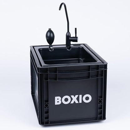 BOXIO - Wash: Portable Sink - Convenient Camping Sink Solution! Compact with Unique Design, Separate Canister, Lightweight Mobile Sink for Garden/Camping/Outdoor Events/Gatherings/Worksite/RV/Indoor