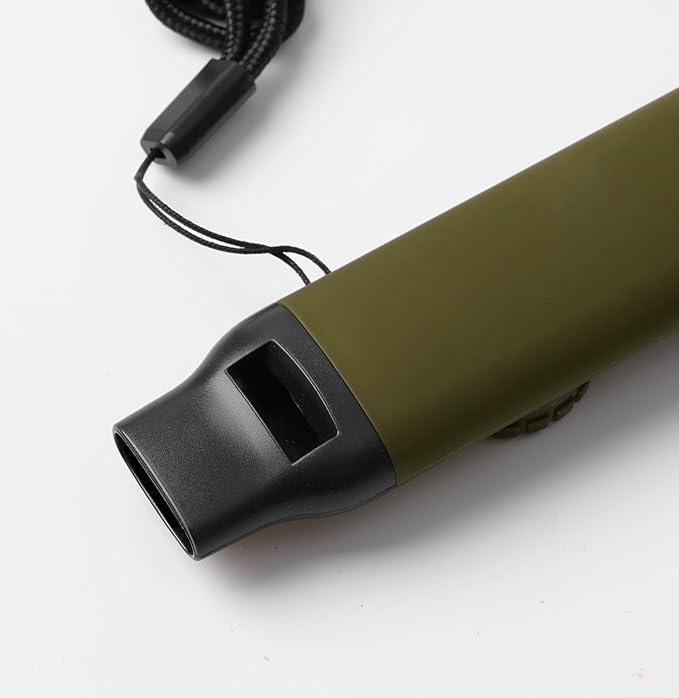 Viriber Whistle Emergency Camping Hiking Survival Whistle，Outdoor Multifunctional Tool with Lanyard,Compass,Thermometer,Ideal for Kayaking, Boating,Climbing