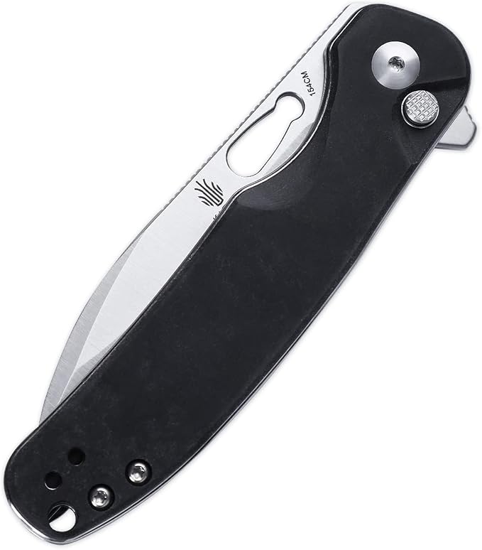 Kizer HIC-CUP Folding Pocket Knife, 3.15 In154CM Steel Folding Knife, Richlite Handle Button Knife, Small EDC Knife for Men Women V3606C2