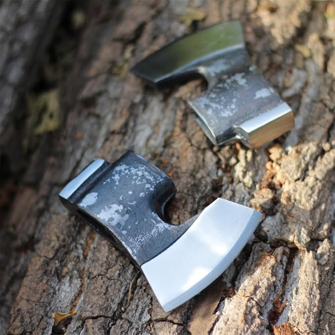 Forged Axe Head High Carbon Steel Bushcraft Axe Hatchet Head Camping Wood Chopping