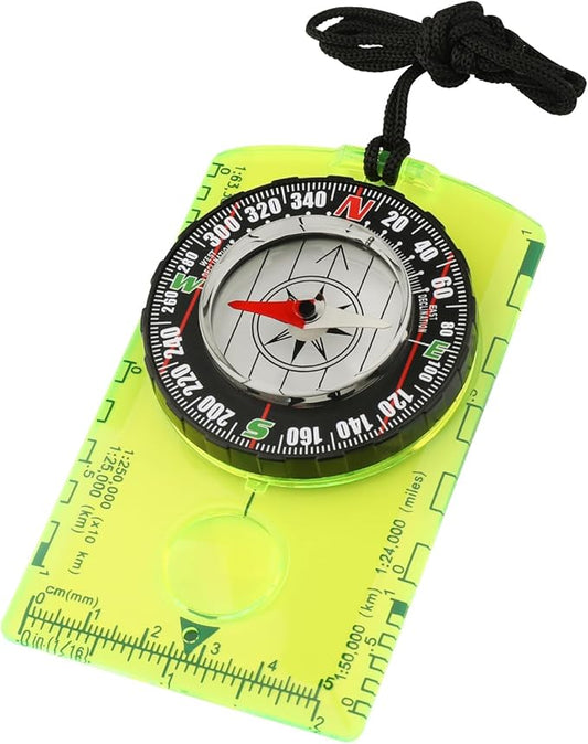 Orienteering Compass, Wilderness Survival Compass for Kids- Magnetic Gear Set Navigation Map- Backpacking Camping Hunting Survival