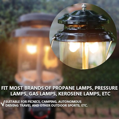 10 Pcs Lanterns Mantles, Reusable Gas Lamp Mantles Lantern Mantles Propane for Gas Lantern Mantles U Shape Mantles for Propane Lantern Propane Gas Lantern Covers Mantles for Outdoor Camping
