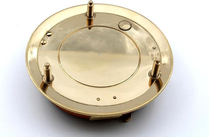 Brass Sundial Compass in Leather Case – Unique Nautical Gifts for Men, Antique Sailing Anniversary Gadget, Maritime Pocket Watch Clock, Nautical Decor for Him