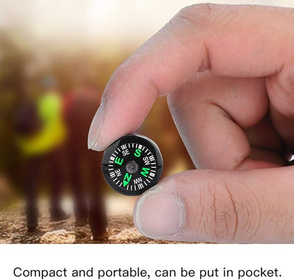 20mm Pocket Compass Lightweight Button Compass Camping for Hiking