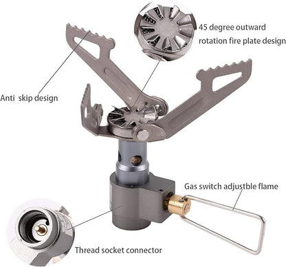 BRS Stove BRS 3000T Stove Ultralight Backpacking Stove Portable Pocket Stove Titanium Camping Gas Burner only 26g with 1 Extra Backup O-Ring