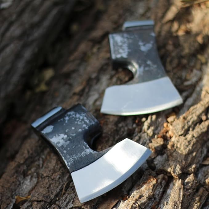Forged Axe Head High Carbon Steel Bushcraft Axe Hatchet Head Camping Wood Chopping