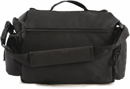 Highland Tactical Tactical Messenger Bag, Black, 12 Inch