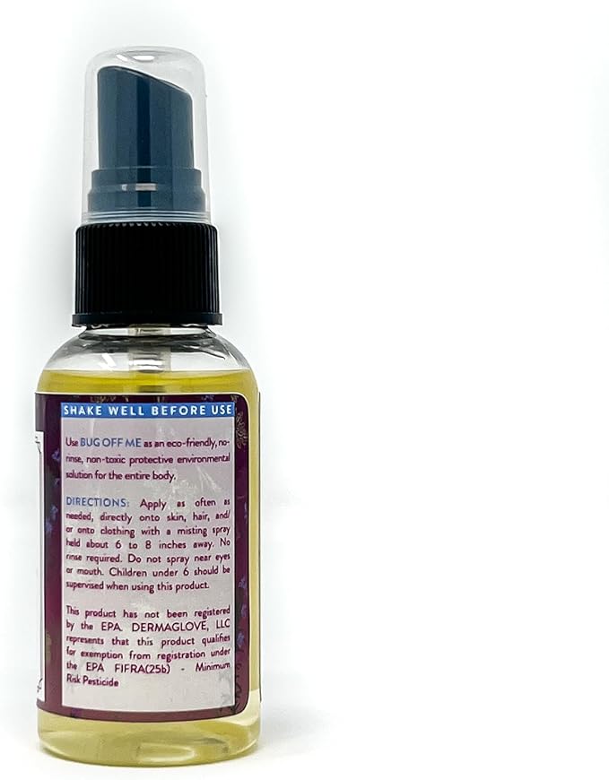 Bug Off ME Minis - 3 Mini 2 Fl Oztravel-Size Spray Bottles - All-Natural Protective Body Spray That Provides Instant Relief from Mosquitoes, Flies, Fleas, No-See-ums, Insects, & Gnats.