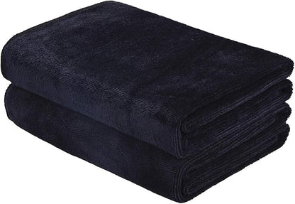 Home Gyms Towel for Men Women Microfiber Gym towels Cycling Workout Sweat Towel Set Quick Dry Exercise Sports Travel Towel Fast Drying 2-Pack (Black x2)
