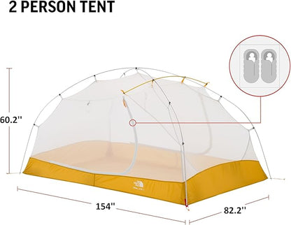 THE NORTH FACE Trail Lite 2 Tent - 2-Person, Khaki Stone/Arrowwood Yellow