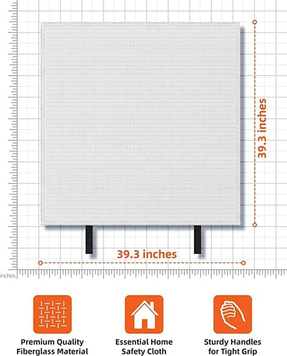 Emergency Fire Blanket for Home and Kitchen (4 Pack) Fire Extinguishers for the House, Deluxe Fire Blankets Emergency for Home Fireproof Blanket Fire Retardant Blankets Fire Spray Emergency Blankets