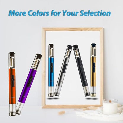 HONEST Torch Lighters Butane Lighters Refillable Single Jet Flame for Candle Grill BBQ Camping (Gold)