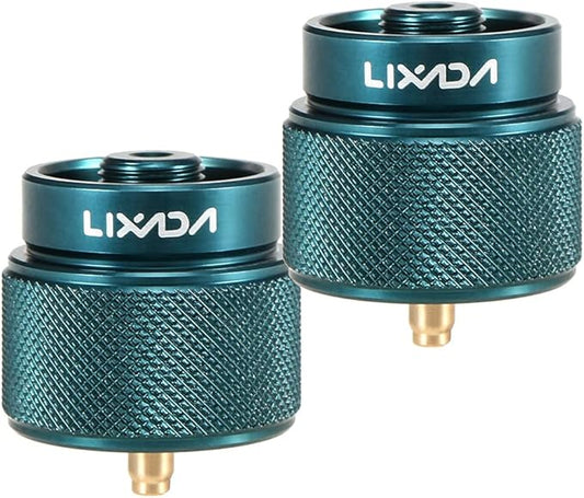 Lixada Camping Stove Adapter 1L Outdoor Propane Small Tank Input EN417 Lindal Valve Output