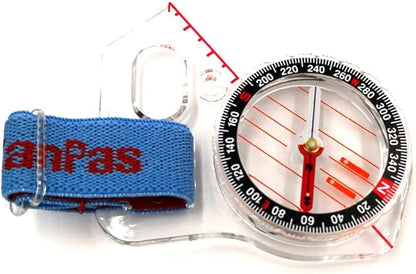 KanPas MA-40-FS Thumb Orienteering Compass: Acrylic, Shockproof & Waterproof