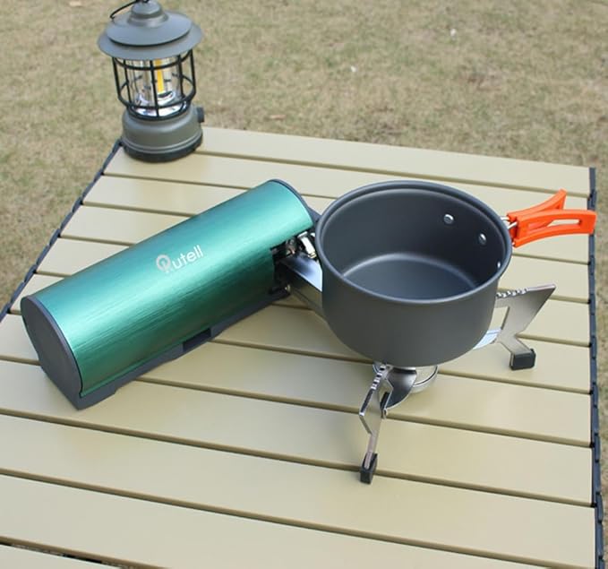Foldable Camping Butane Stove, Portable Camping Stove Outdoor Gas Stove with Storage Bag,Backpacking Hiking,Adventure, Home Travel, Outdoor Patio, RV Trip,Camping