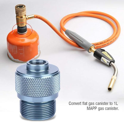 Gas Stove Adapter, Outdoor Equipment Camping Cooking Picnic Barbecue Gas Canister Adapter Convertor Valve