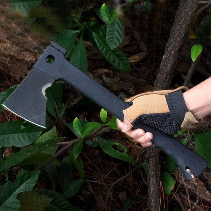 Outdoor Camping Multi-Purpose Axe, Forest Wild Escape Self-Defense Chopping Firewood Axe