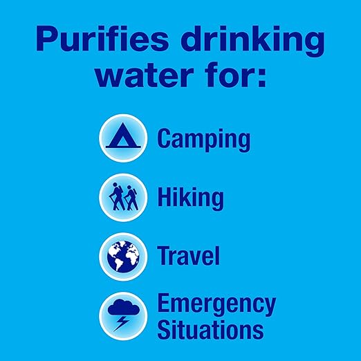 Potable Aqua Water Purification, Water Treatment Tablets - 50 count Bottle
