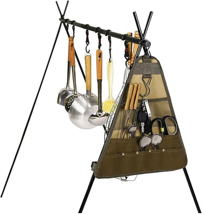 Camping Tableware Storage Bag,Kitchen Cooking Utensil Travel Flatware Organizer