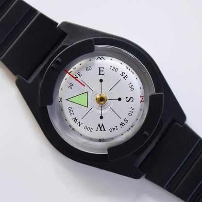 Wrist Compass - Waterproof Pocket Compass for Hiking, Camping, Outdoor
