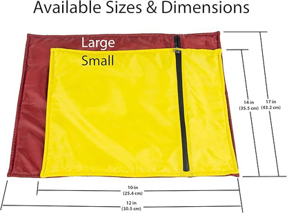 Stuffable Camping Pillow Sack (Small, Yellow) - 10 x 14 - Camping Essentials for Hiking, Backpacking and Travel Essentials - Sold Unstuffed Bring Your Own Stuffing