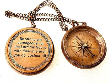Inspirational Gift Compass - God My Lord Guide Me - Uplifting Baptism Gift, Graduation Gift, Birthday, Confirmation Gift for Men Women Boys Girls Teenage Kids
