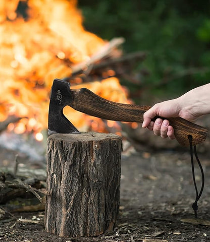 The Artisan - Camping Hatchet - Carving Axe with Sheath -Survival Axe for Wood Splitting and Chopping - Bushcraft Hatchet - Perfect for Outdoor Adventures - Ideal Gift for Men