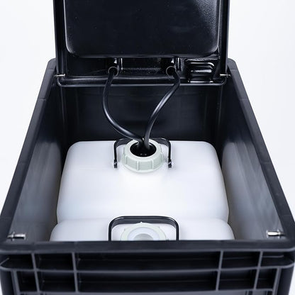 BOXIO - Wash: Portable Sink - Convenient Camping Sink Solution! Compact with Unique Design, Separate Canister, Lightweight Mobile Sink for Garden/Camping/Outdoor Events/Gatherings/Worksite/RV/Indoor
