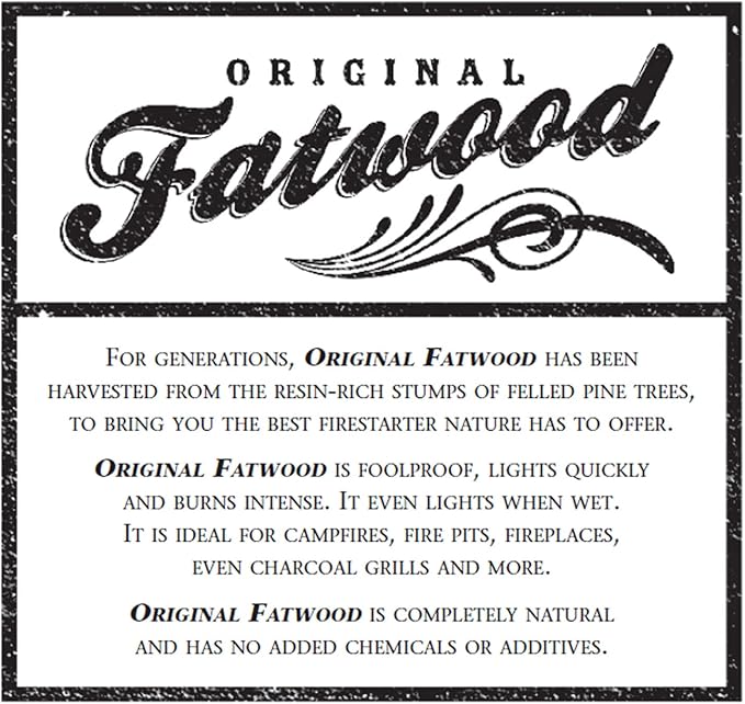 Fatwood Firestarter Kindling Sticks, 25 lbs