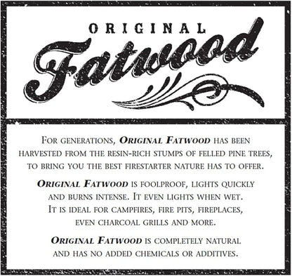Fatwood Firestarter Kindling Sticks, 25 lbs