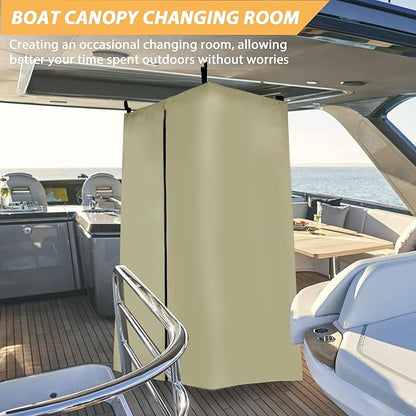 Privacy Tent for Boats - Float Boat Hanging Privacy Curtain Pull-Down Type Suitable for Bimini Top