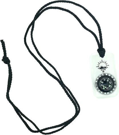 Sun Company MiniComp II - Mini Orienteering Compass with Rotating Bezel | Easy-to-Read Zipper Pull Compass for Jacket, Parka, or Pack