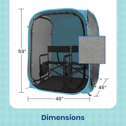 WeatherPod® The Original Shark Tank MyPod™ Mesh 1-2 Person Pop-Up Screen Pod - Keeps Out Bugs, Mosquitos, and Harmful UV Rays - UPF 50 for Maximum Protection from The Sun