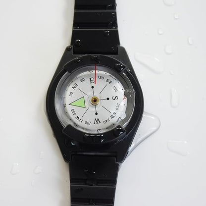 Wrist Compass - Waterproof Pocket Compass for Hiking, Camping, Outdoor