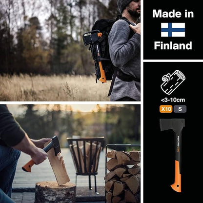 Fiskars 1055686 1015619 Hacha Universal, X10 (Length: 44 cm), Standard