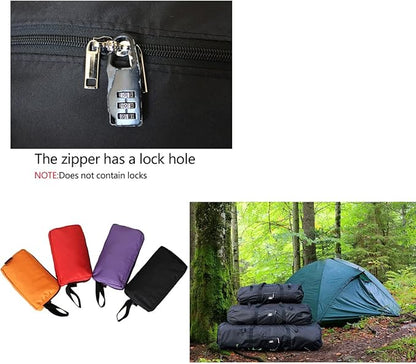 Large Capability Folding Tent Storage Carry Bag Waterproof Luggage Pack Pouch for Camping Hiking Picnic Organizer Walking Holder (Purple-L)