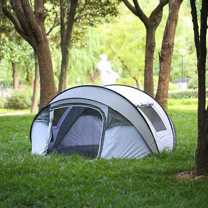EchoSmile Camping Instant Pop Up Tent, 2/4/6/8/10 Person, Water Resistant Dome, Easy Setup for Camping Hiking and Outdoor, Portable with Carry Bag, 3 Season