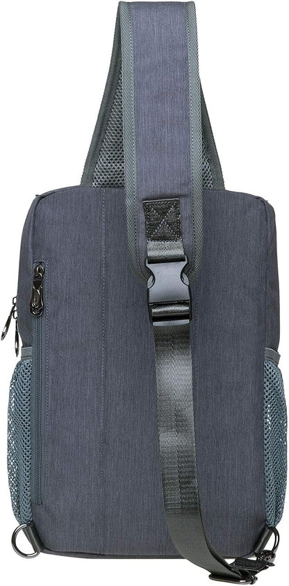 KAUKKO Canvas Messenger Bag Cross Body Shoulder Sling Backpack Travel Hiking Chest Bag