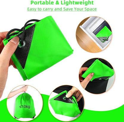 GoodtoU Drawstring Bags, Drawstring Backpack Nylon Backpack Draw String Bags Pack Bulk Cinch Sack Drawstring Gym Bag Drawstring Backpack for Sport, Traveling, Team (Green, 80Pcs)